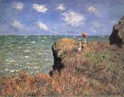 Claude Monet The Cliff Walk,Pourville Sweden oil painting artist